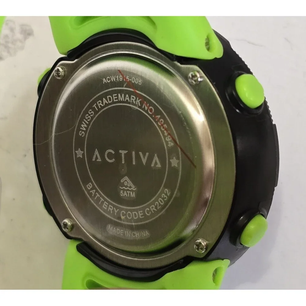 Activa X Invicta Digital Men's Watch 50mm Black Green ACW1915-005 Brand New